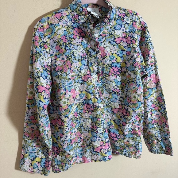 kate libby preppy kid floral dressy button down girls size 5T - Picture 1 of 4